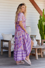Yoli Maxi Dress - Purple Rain