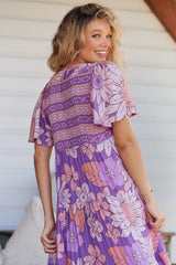 Yoli Maxi Dress - Purple Rain