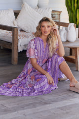 Yoli Maxi Dress - Purple Rain