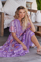 Yoli Maxi Dress - Purple Rain