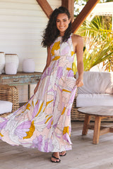 Endless Summer Maxi Dress - Lavender Swirl