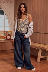 Weekend Plans Bodysuit - Ivory Combo