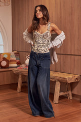 Weekend Plans Bodysuit - Ivory Combo