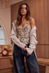 Weekend Plans Bodysuit - Ivory Combo