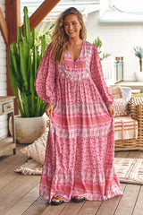 Meadow Maxi Dress- Rose Blossom