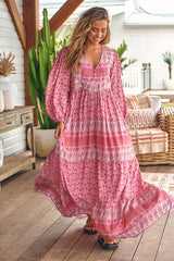 Meadow Maxi Dress- Rose Blossom