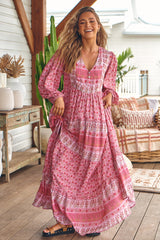 Meadow Maxi Dress- Rose Blossom