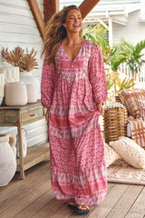 Meadow Maxi Dress- Rose Blossom