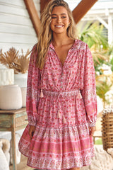 Bali Mini Dress - Rose Blossom
