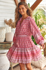 Bali Mini Dress - Rose Blossom