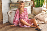 Bali Mini Dress - Rose Blossom