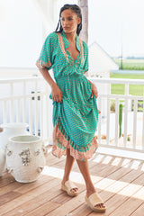 Jasmine Midi Dress - Jade