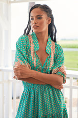 Jasmine Midi Dress - Jade