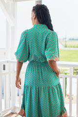 Jasmine Midi Dress - Jade