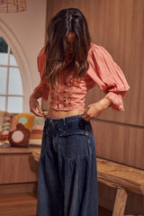 Louella Embroidered Top - Savannah ~ Free People