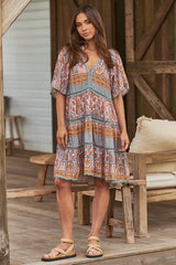 Coco Mini Dress - Grey Odessa