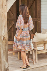 Coco Mini Dress - Grey Odessa