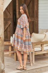 Coco Mini Dress - Grey Odessa