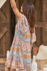 Coco Mini Dress - Grey Odessa