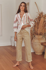 Cara Pants - Hermit Brown