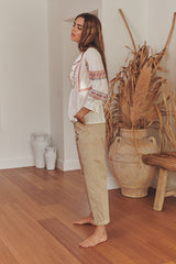 Cara Pants - Hermit Brown