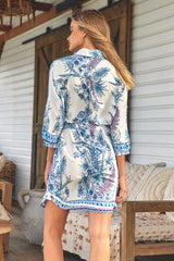 Beverly Shirt Dress - Sea Breeze