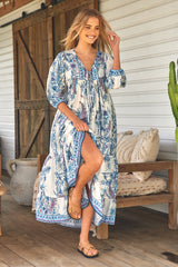 Paris Maxi Dress - Sea Breeze
