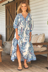 Paris Maxi Dress - Sea Breeze