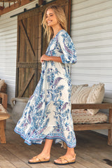 Paris Maxi Dress - Sea Breeze