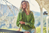 Folk Blouse - Olive Eshana