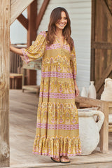 Jazmin Maxi Dress - Caramel Odessa