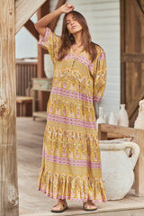 Jazmin Maxi Dress - Caramel Odessa