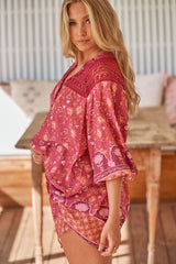 Brydie Shorts - Merlot