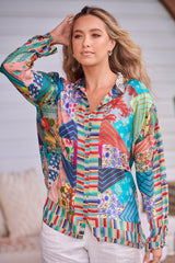 IMAGINATION KARI BUTTON DOWN ~ Johnny Was