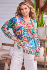 IMAGINATION KARI BUTTON DOWN ~ Johnny Was