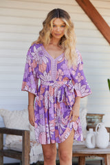 Oakie Mini Dress - Purple Rain