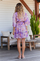 Oakie Mini Dress - Purple Rain