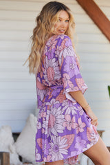 Oakie Mini Dress - Purple Rain
