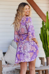 Oakie Mini Dress - Purple Rain