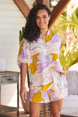 Flora Shorts - Lavender Swirl