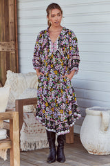 Jasmine Midi Dress - Firefly