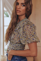 Beatrice Top- Mint ~ Free People