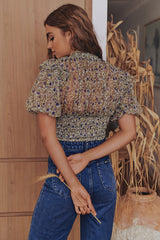 Beatrice Top- Mint ~ Free People