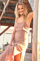 Laylunah Midi Dress - Cocoa