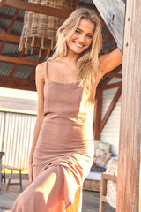 Laylunah Midi Dress - Cocoa