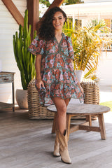 Coco Mini Dress - Garden of Dreams