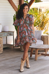 Coco Mini Dress - Garden of Dreams