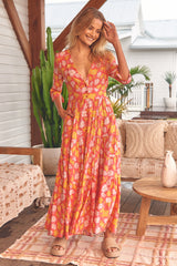 Berry Maxi Dress - Follow the Sun