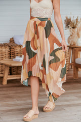 Retro Resort Pleated Skirt ~ MOS the label