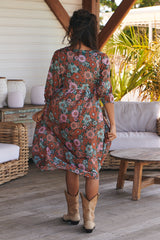 Penny Midi Dress - Garden of Dreams